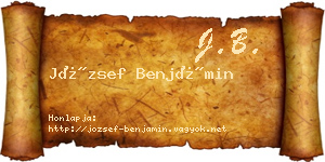 József Benjámin névjegykártya